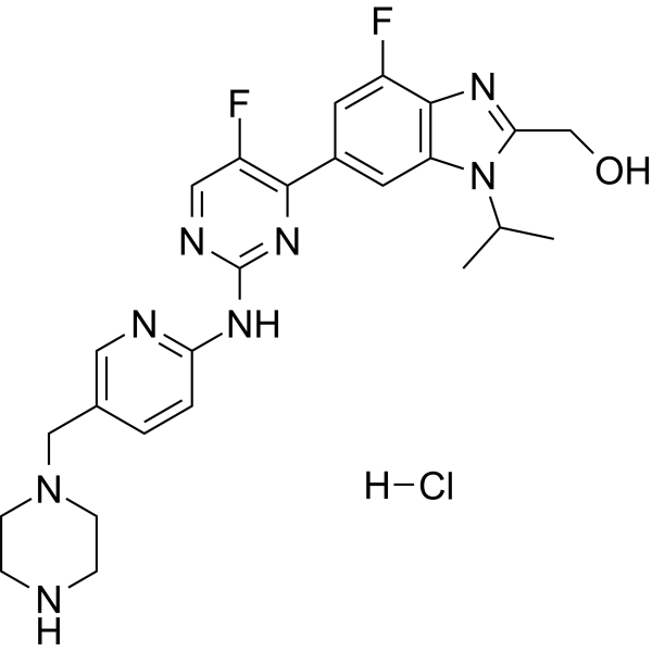 Abemaciclib metabolite M18 hydrochloride (LSN3106729 hydrochloride) 2704316-82-3